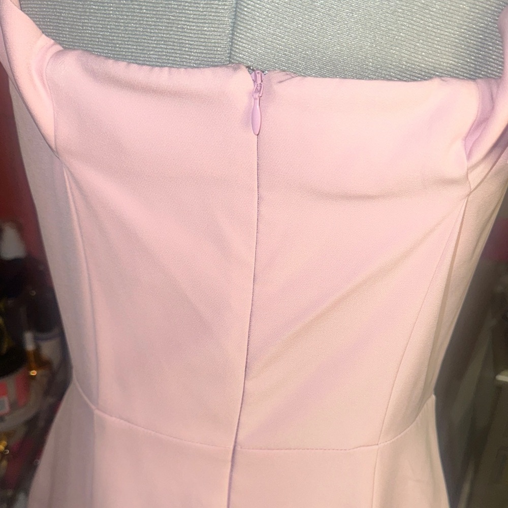 Elegant Pink Sleeveless Dress with bows - Picture 8 of 10